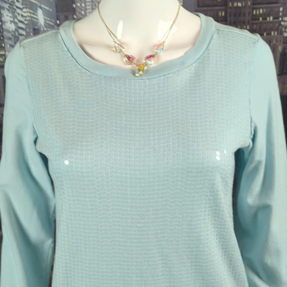 Dreampop By Cynthia Rowley sz XL Girls Sequined 100% Cotton Top - Picture 2 of 5